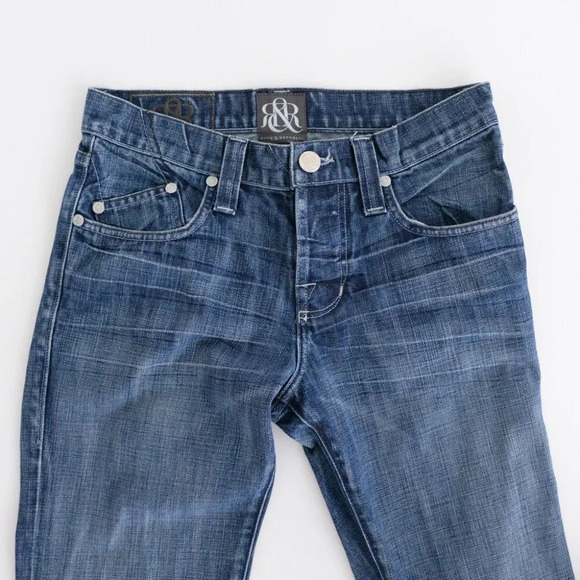 Y2K Rock & Republic Button Fly  Boot Cut Denim Jeans Size 31 - Picture 7 of 15